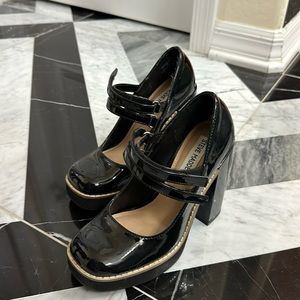 Black platform heels